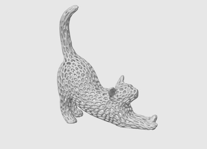 Voronoi Stretching Cat