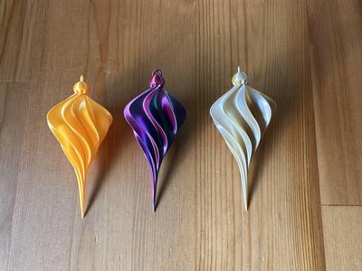 Christmas Tree Ornament 110 x 47mm (Nonagonal - 9 sided)