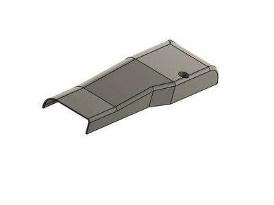 Air deflector for mainboard using SKR mini case