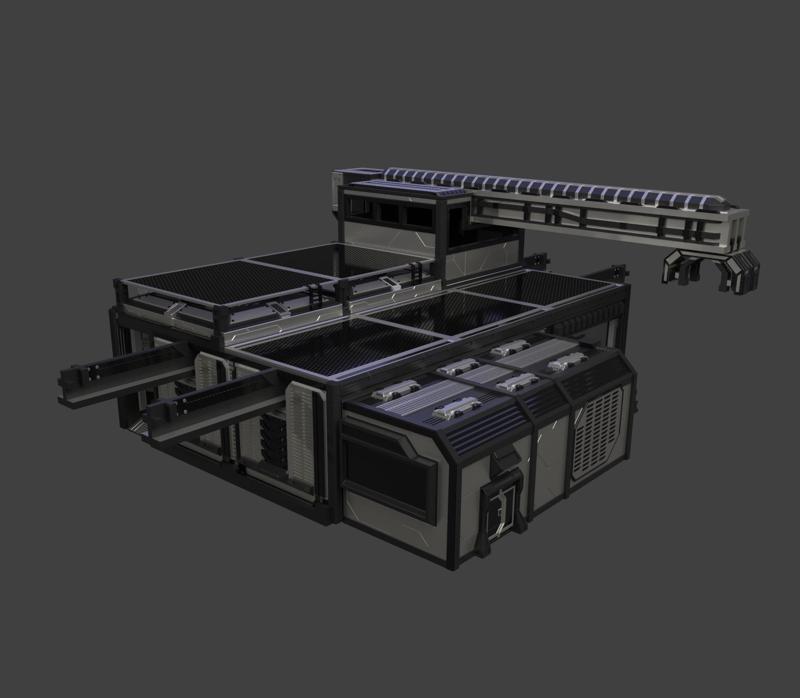 Sci-Fi Train Station