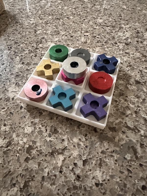 Tic-Tac-Toe Hanukiah Holder