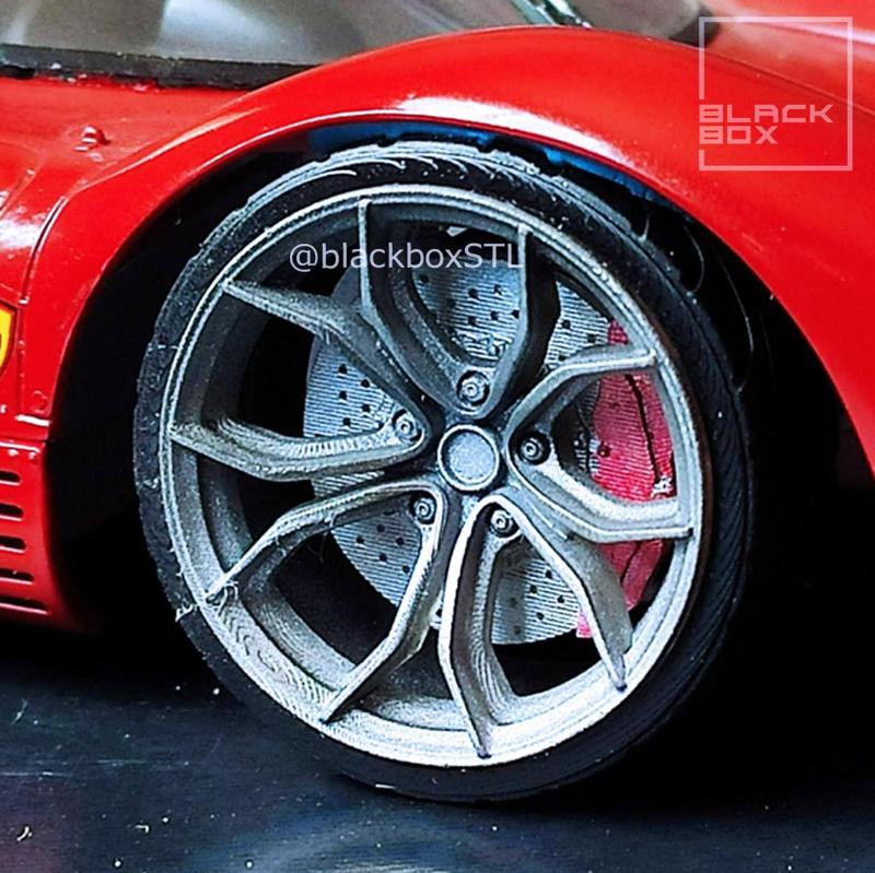 RMD Wheel Set front and rear  for miniatures 1-24th