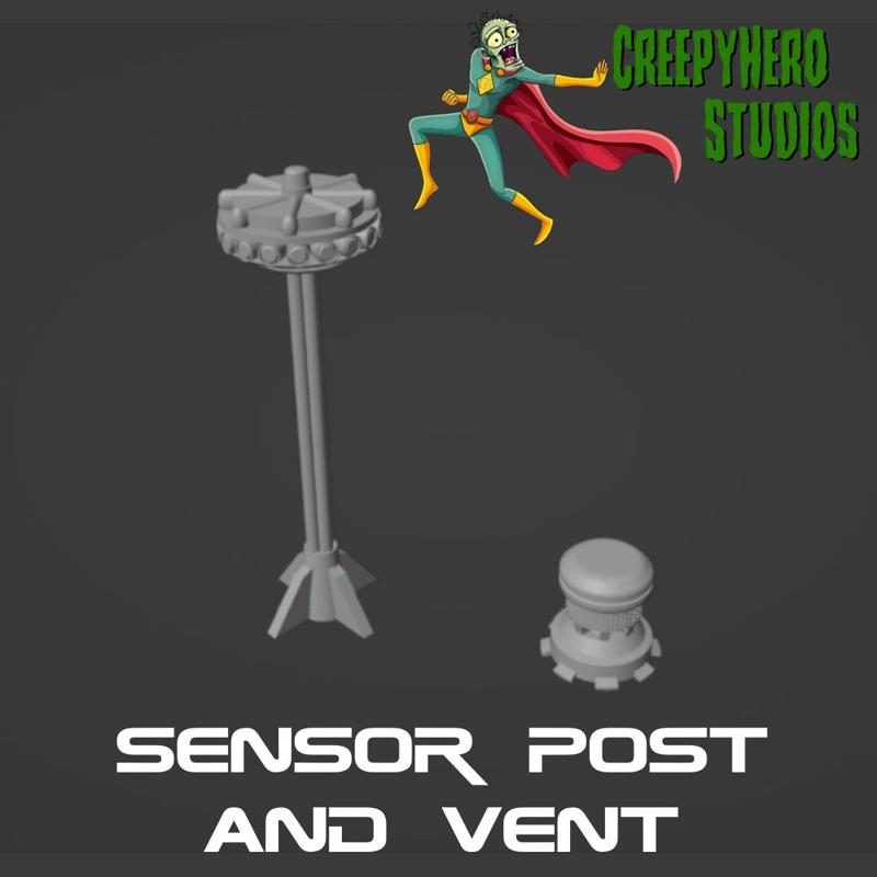 Science Fiction Sensor Post and Vent
