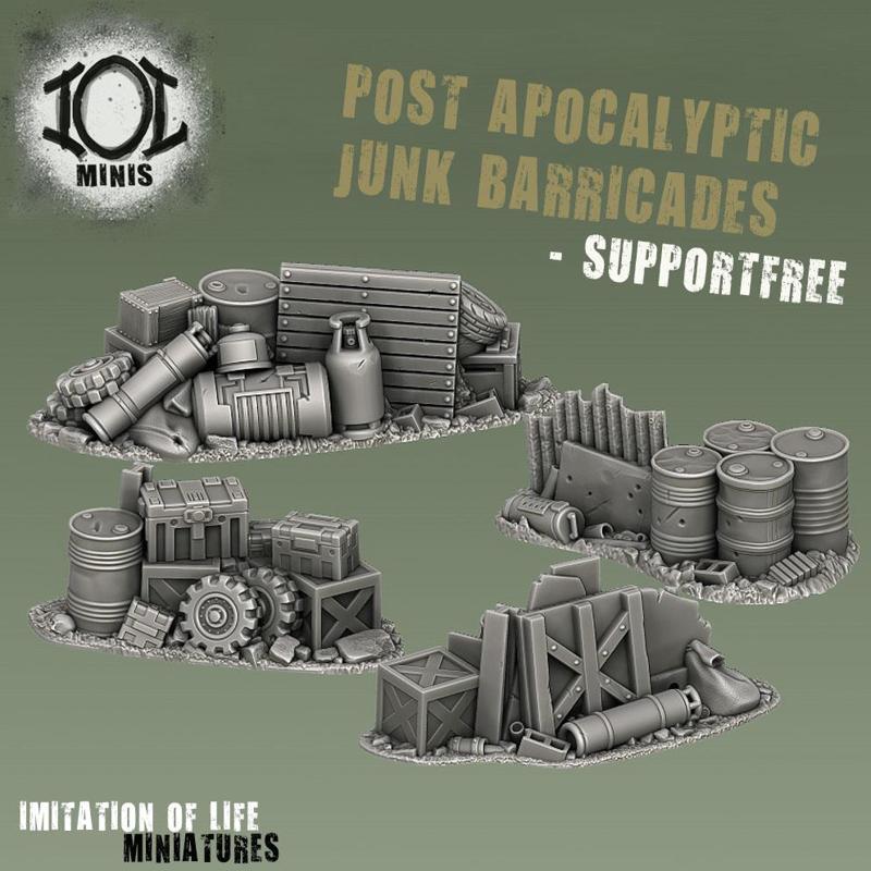 Post Apocalyptic Junk Barricades *Supportfree