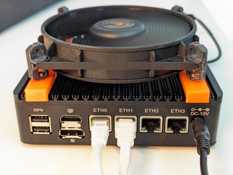 CWWK N100 Router Fan Mount