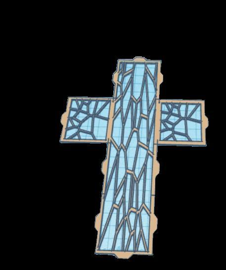 clean and pretty cross (voronoï)