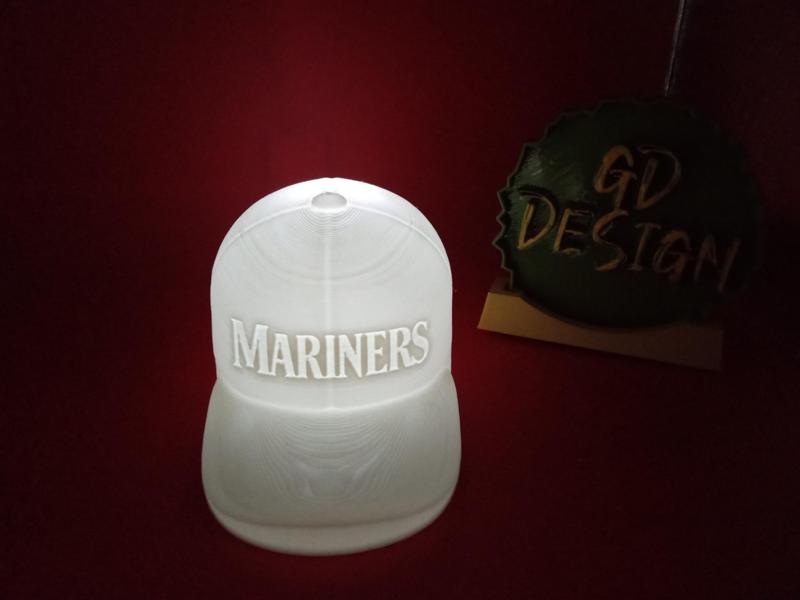 Seattle Mariners Ver 2 3D BASEBALL CAP LIGHT