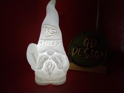 kansas city chiefs Football Gnome Light