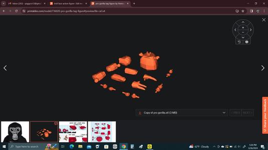 pro gorilla tag figure