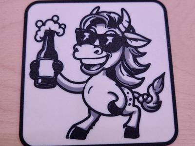 Coaster - Cartoon Horse Beer