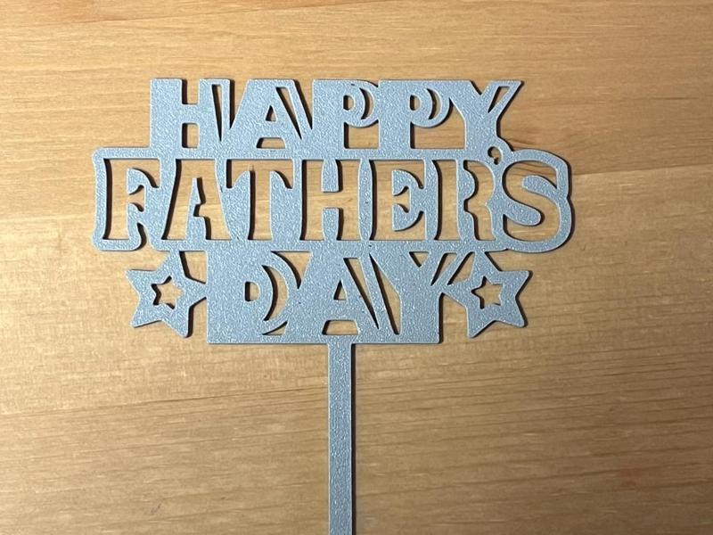 happy fathers day cake topper