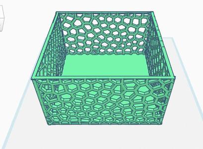 box with varanoi patterns
