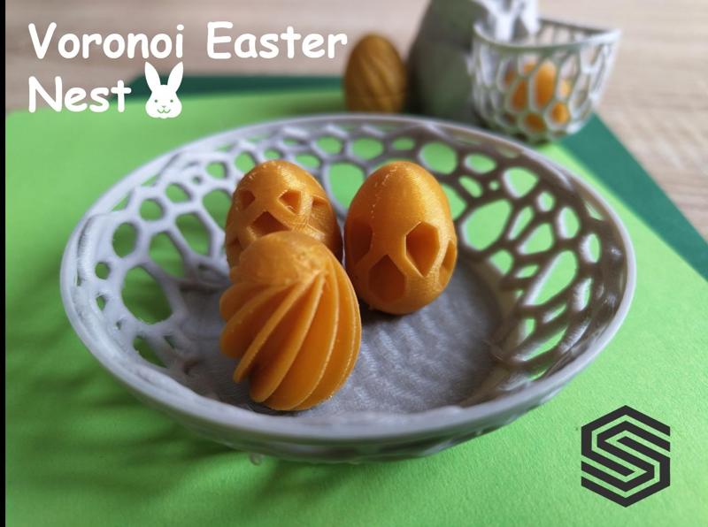 Modern Easter Egg Basket | Voronoi