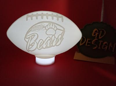 CHICAGO BEARS VER 8 NFL FOOTBALL LIGHT