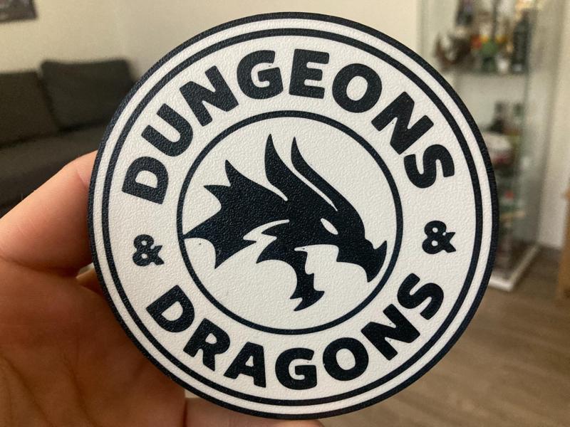Dungeons and Dragons coaster