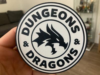 Dungeons and Dragons coaster