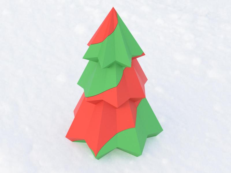Pine tree with interlock