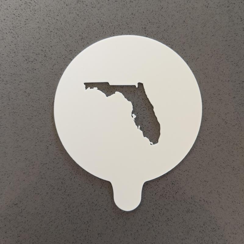 Florida Coffee Stencil