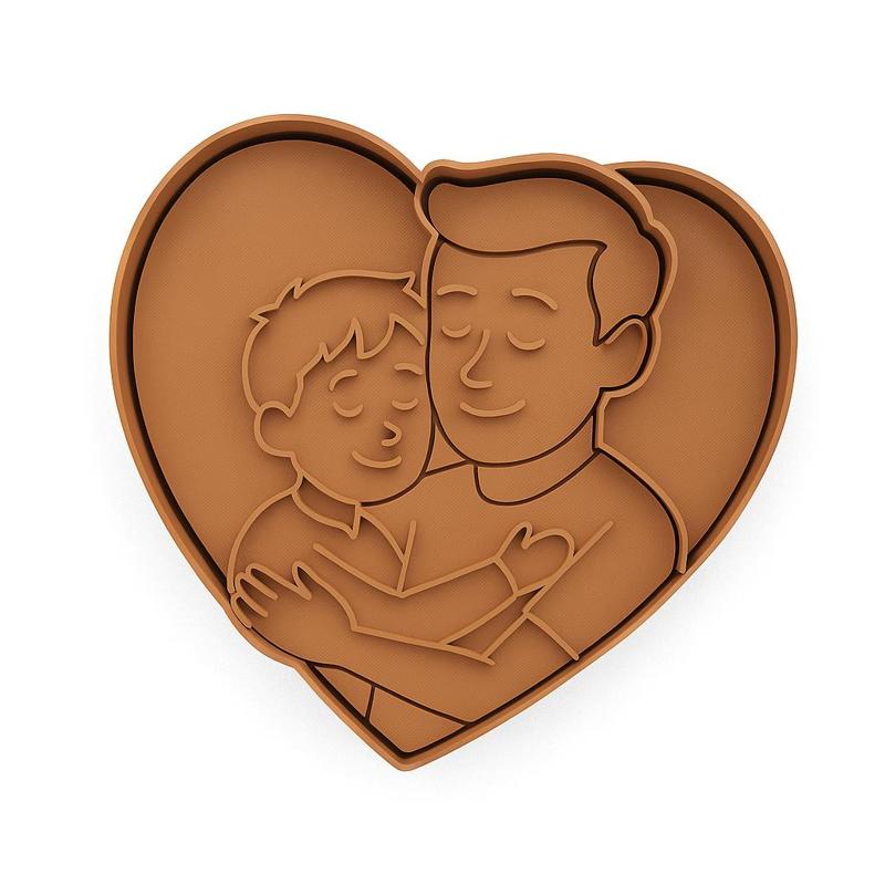 DAD WITH SON COOKIE CUTTER