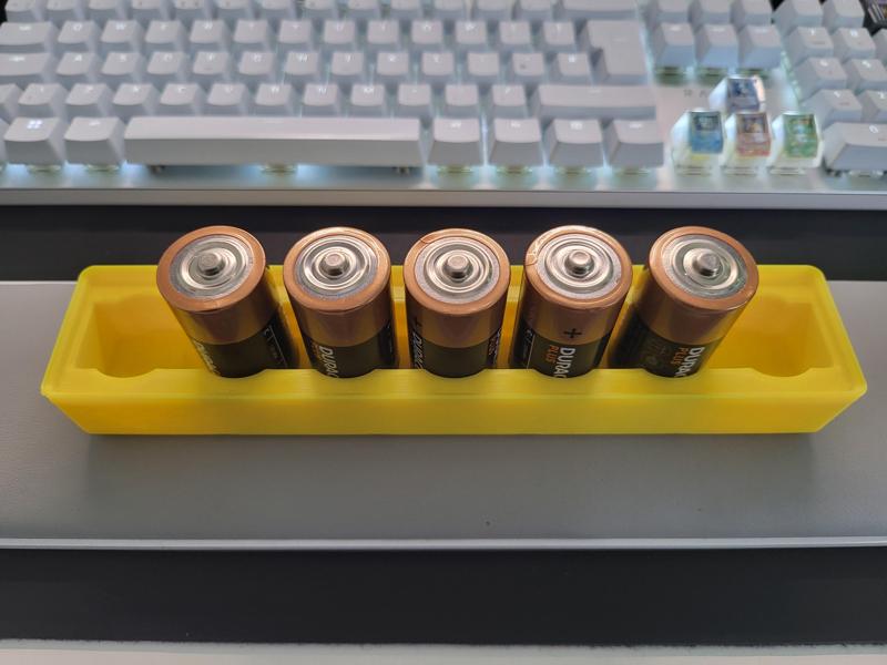 Gridfinity (Griddex) - C Battery Holder 5xx1