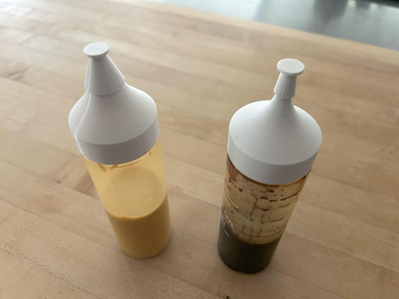 Squeeze Bottle funnels w/caps