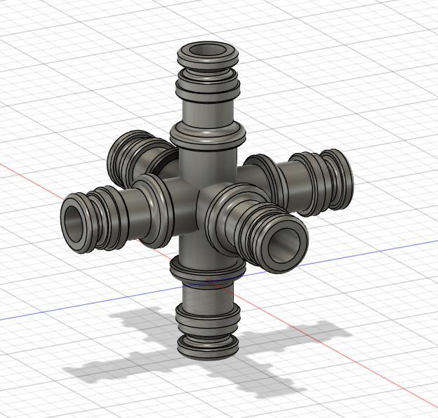 Garden hose X+I coupler