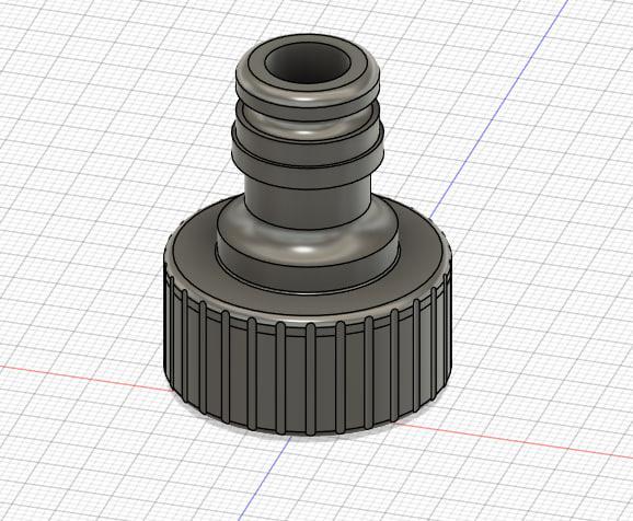 Gardenhose to 3/4 thread adapter