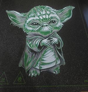 Baby Yoda Star wars not Grogu Filament painting Hueforge Hue Forge