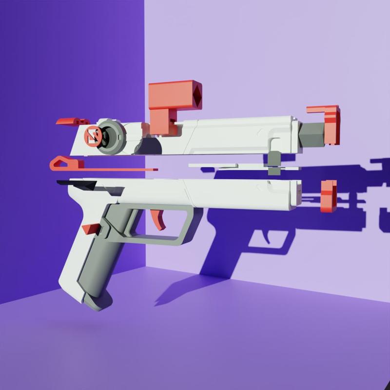 Valorant Classic Spectrum Zedd 3D - Printable Prop for Cosplay & Collection