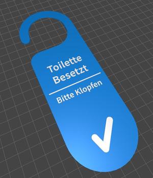 Toiletten Tür Anhänger