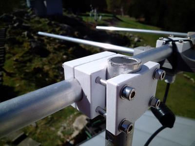 Horizontal antenna holder