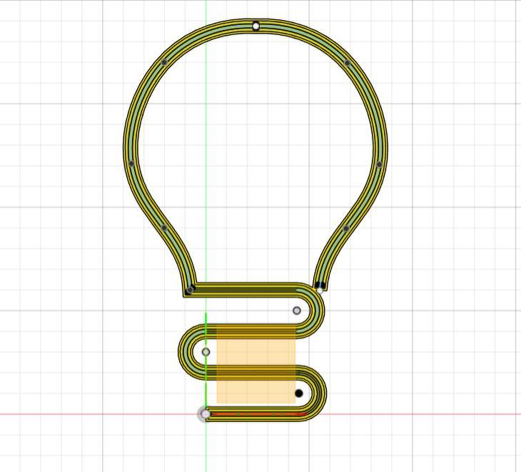 3D lightbulb Neon Led