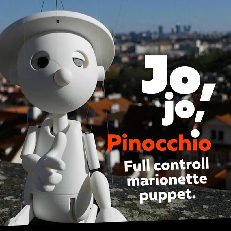 Jo, jo, Pinocchio! Full controll marionette puppet.