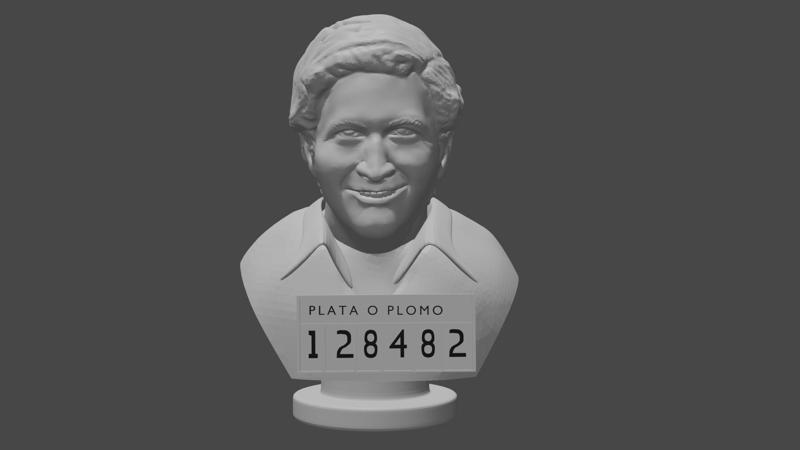 bust of Pablo Escobar v2