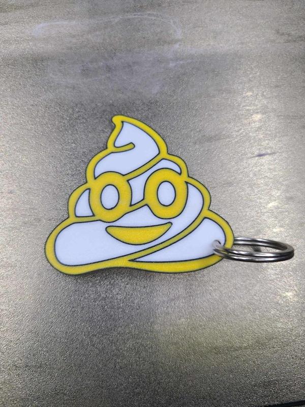 POOP emoji key chain