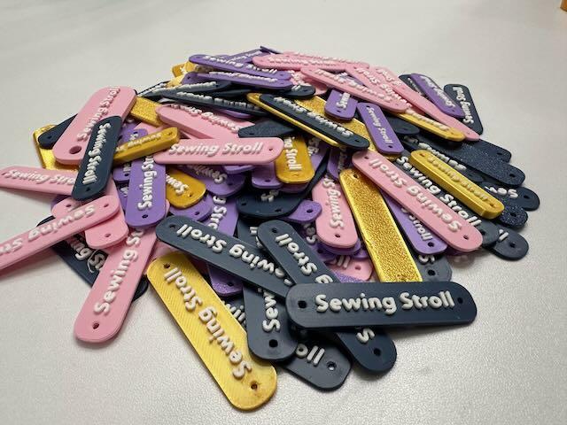 Sewable brand labels - parametric