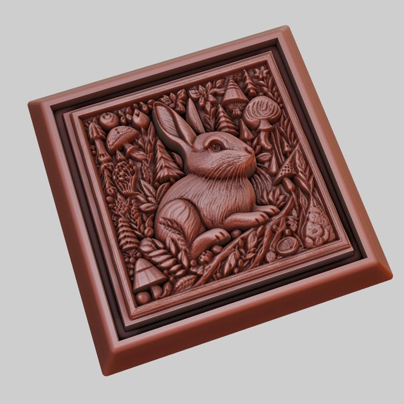 Rabbit Animal 3D Model for CNC Router Laser & 3D Printer