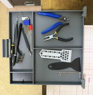 A full size tol tray for Creality K1 Max