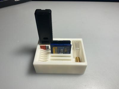 SD card and USB container