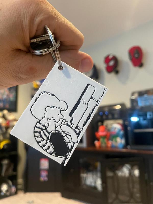 Schroeder Keychain / Peanuts / Charlie Brown