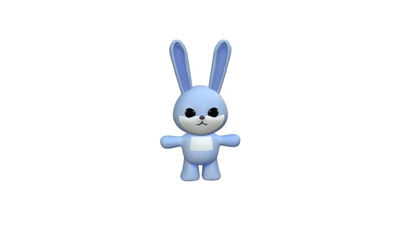Kawaii rabbit figure