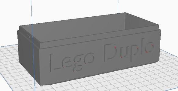 Stackable Lego Duplo storage box