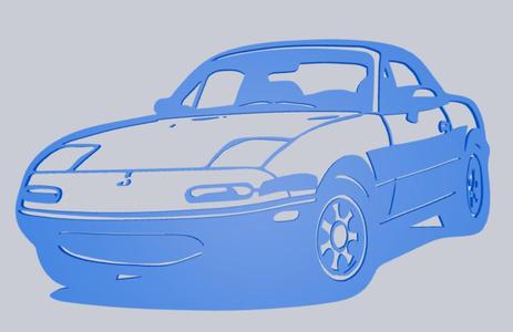 Mazda MX5 miata stencil