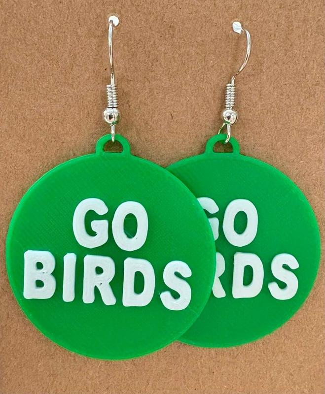 Go Birds Eagles Earrings 