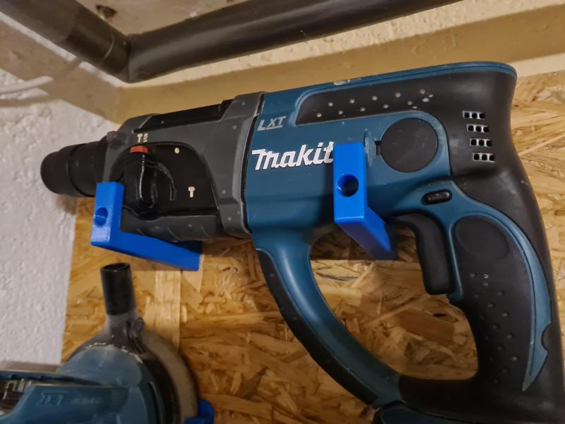 Makita hammer drill wall mount, strong hook