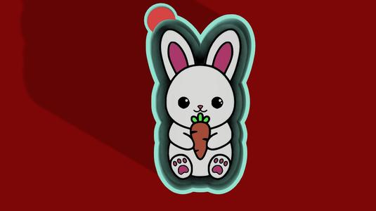 🐰🌸 Bunny Bliss – Freshie, Keychain, Resin & Candle Mold