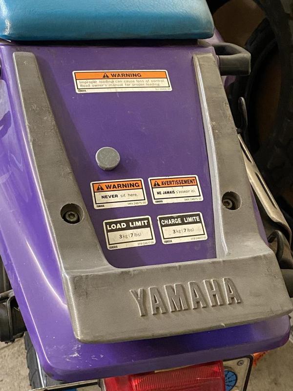 Yamaha XT600 3tb 1991 Gepäckträger Stopfen