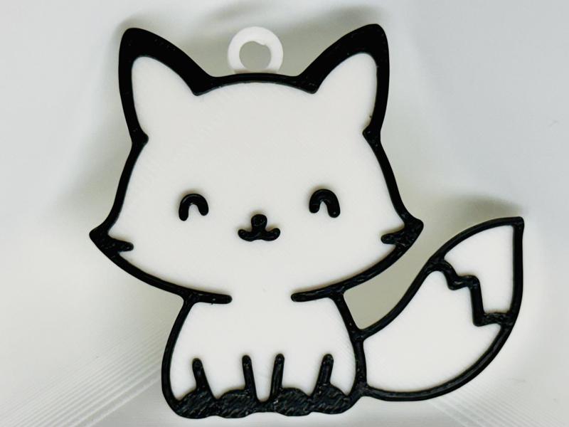 Cute Fox Keychain