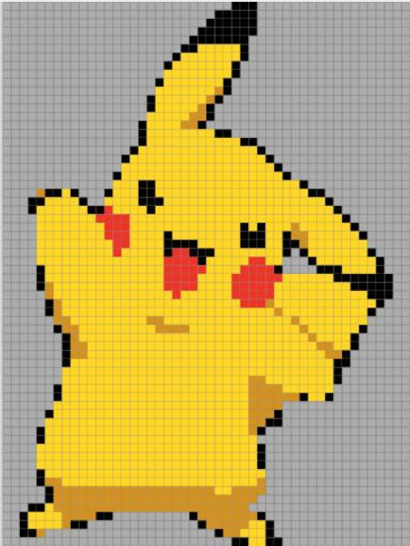 Pikachu Pixel Art