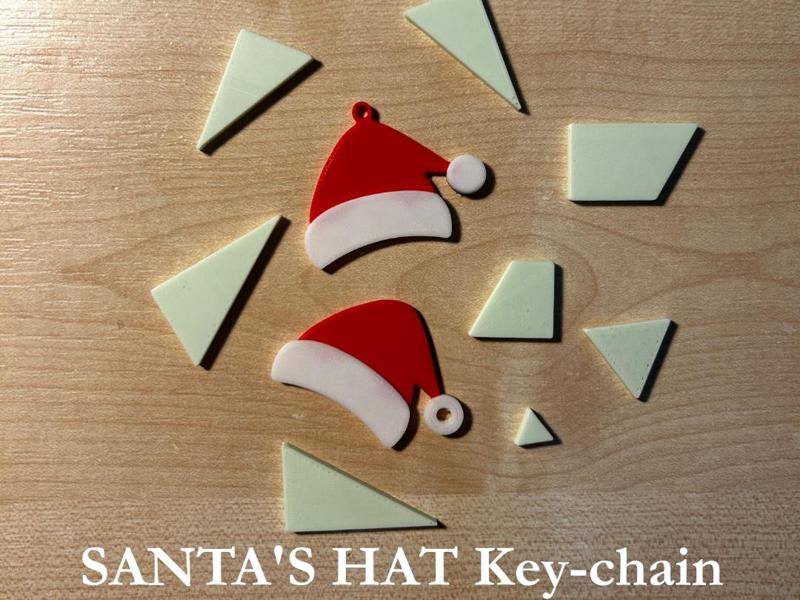 Christmas hat key chain (santa's hat)